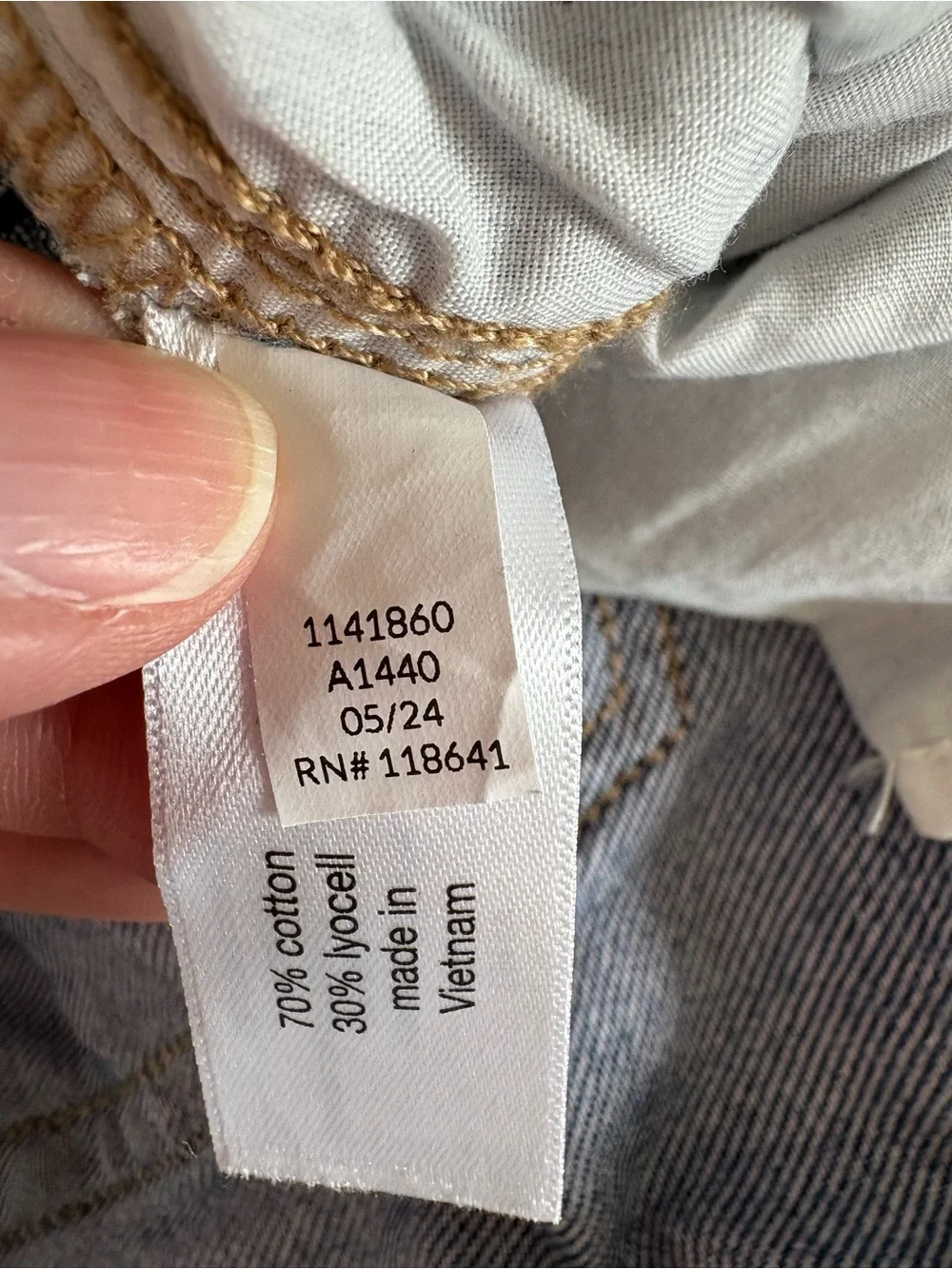 Lane Bryant Denim Wide Leg Jeans Size 18S Medium Blue Wash Clean Girl Minimalist - Picture 6 of 10